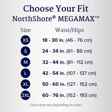 Northshore MegaMax, Dicke Plastik Windel, Verschiedene Farben