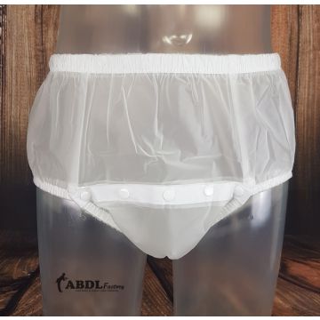 Plastic Broek met Drukknopen aan Voorzijde