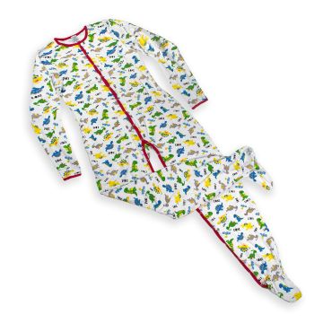 Adult Footed Jammies with Print