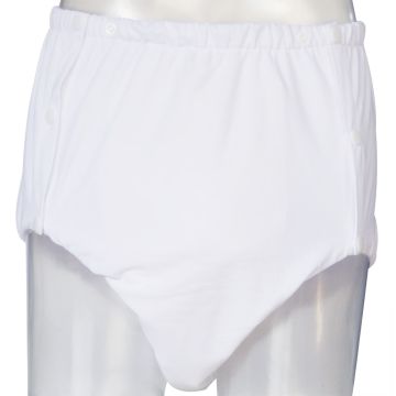 White Snaps Cloth Diaper Without Waterproof Outer