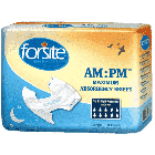 Forsite Slip AM-PM Max. Absorbency, Plastic Backed, ALL WHITE