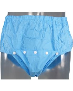 Front Open Plastic Pants with Snaps