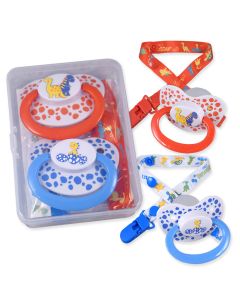 Rearz Pacifiers with Clip,Multiple Prints