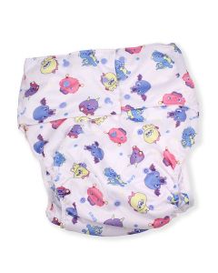 Adult Pocket Diaper with Lil Monsters Print