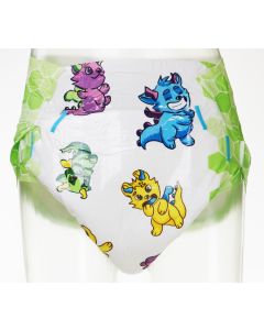Little Rascals, Thick Print Diapers, Plastic Backed