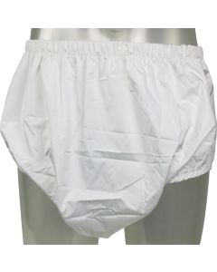 Pull-Up Pants with Breathable PUL Backing, White