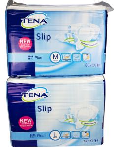 Tena Slip Plus, Cotton-Feel Backed