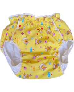 Plastic Broek, Katoenen Buitenlaag met Print