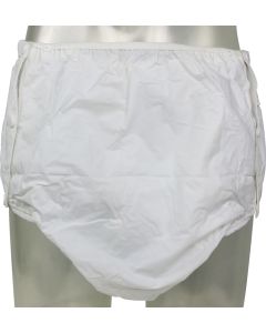 Plastic Broek met NET Buidel voor Inleggers en Drukknopen
