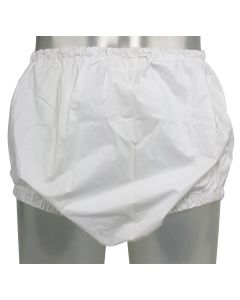 Pull-On PVC Broek met Smalle Elastieken, Wit of Transparant