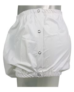 PVC Broek met Drukknopen aan Zijkant, Wit danwel Transparant