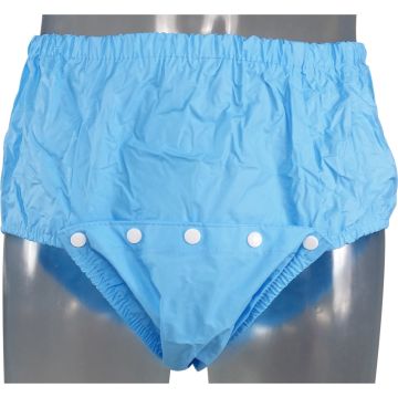 Plastic Broek met Drukknopen aan Voorzijde