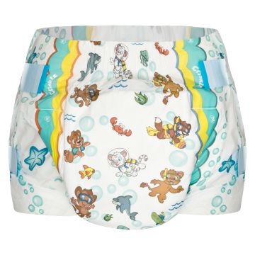 Crinklz AQUANAUT Print Slip Luiers, Plastic Buitenlaag