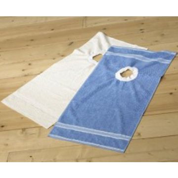 Badstof slabbertje met boord, 2 kleuren