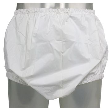 Pull-On PVC Broek met Smalle Elastieken, Wit of Transparant